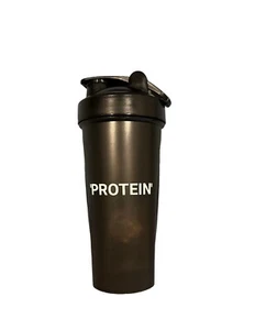24oz Black Matte Protein Shaker Bottle - Stay Fit in Style! - Picture 1 of 2