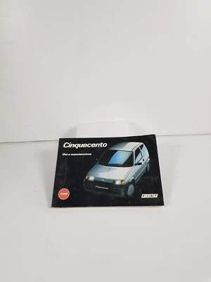 Manuale libretto uso e manutenzione Fiat Cinquecento 500 originale no copia 1992 - Immagine 1 di 4