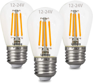 12Volt LED Light Bulb 4W Edison Filament Vintage Ac/Dc12V 24V Low Voltage(3000K 