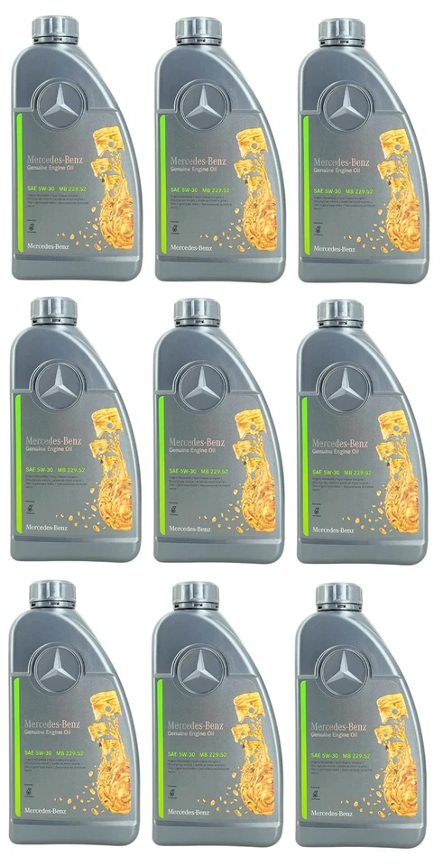 9l Original Mercedes-Benz MB 229.52 5W-30 Motoröl OEM MB 229.51/229.31 Longlife