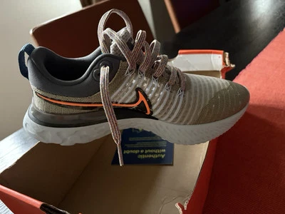 Nike React Infinity Run Flyknit 2 MFS UK 6 EUR 40 Light Bone Grey Orange New - Image 1 of 4
