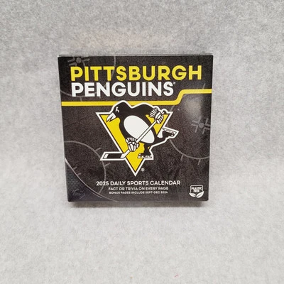 Calendario de escritorio NHL Pittsburgh Penguins Turner Licensing 2025 Foto 1 de 4