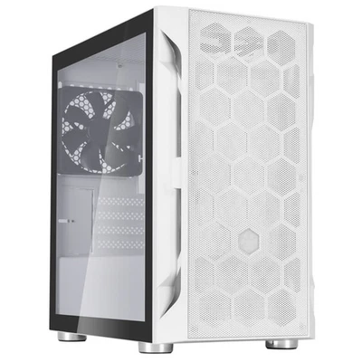 Silverstone Fara H1M Micro-ATX Gehäuse, Tempered Glass - weiß - Bild 1 von 4