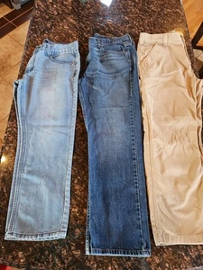 Lote de 3 Jeans y Caquis para Hombre, Talla 36x30, Carhartt Calce Relajado, ROK... - Imagen 1 de 15