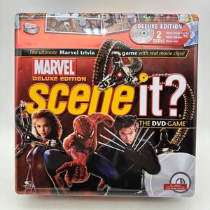 Marvel Scene It DVD Game Deluxe COMPLETE ScreenLife 2006 Movies Superheroes - Picture 1 of 11