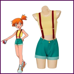 Misty Cosplay Anime Kostüm Damen Sexy Crop Top Sling Shorts Anzug Halloween - Bild 1 von 24