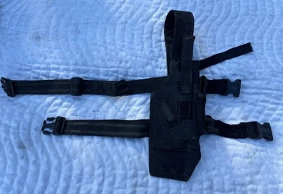 Blackhawk Tactical Thigh Leg Drop Pistol Holster Black - Image 1 of 4