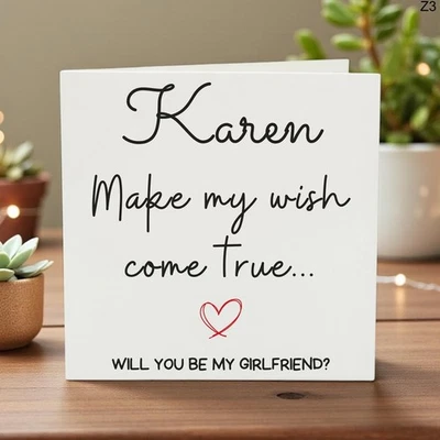 Personalized Christmas Card – Girlfriend Proposal, Make My Wish Come True card - Image 1 of 4