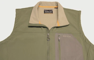 ORVIS FULL ZIP RUGGED NYLON SPANDEX VEST--2XL--WRINKLE FREE--EXCEPTIONAL QUALITY - Image 1 of 3