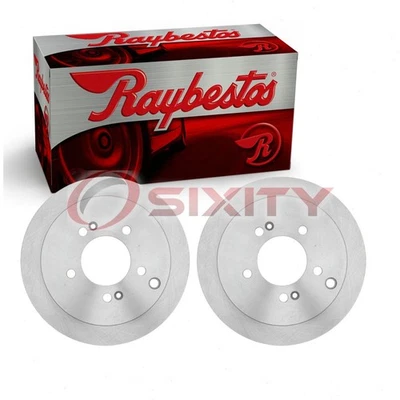 2 rotores de freno de disco trasero Raybestos R-Line para Hyundai Santa Fe 2001-2006 oa Foto 1 de 4