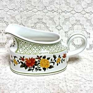 Villeroy & Boch Summer Day Gravy Boat Orange Yellow Flowers EXC++ - Picture 1 of 6