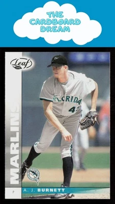 A.J. Burnett 2002 Leaf #25 Florida Marlins Baseball Card - Image 1 of 2