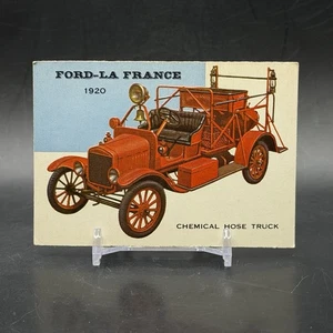 1954 Topps World on Wheels #117 Ford La France Chemical Hose Truck Vintage Karte - Bild 1 von 2