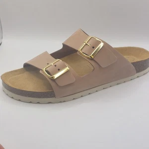 AFS Schuhe 2100 bequeme Damen Leder Pantoletten/Sandalen Handarbeit Piedra UK8 - Bild 1 von 15