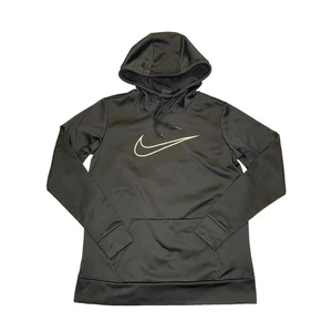 Sudadera con Capucha Nike Dri-Fit Para Hombre Negra Mediana Pullover Sudadera Just Do It Usada en Excelente Condición - Imagen 1 de 3