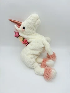 Folkmanis Einhorn Puppe Plüsch Ganzkörper rosa weiß Fantasy Geschichtenerzählen 24 Zoll - Bild 1 von 9