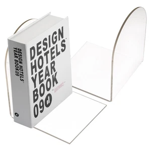 Buchstütze Acryl, 2er Pack, 100 x 100 x 130mm, Buchstützen Acryl, Transparent... - Bild 1 von 8