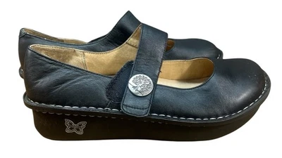 Alegria Paloma women Size EU 49 US 8 8.5 Black leather Mary Janes comfort nurse - Image 1 of 4