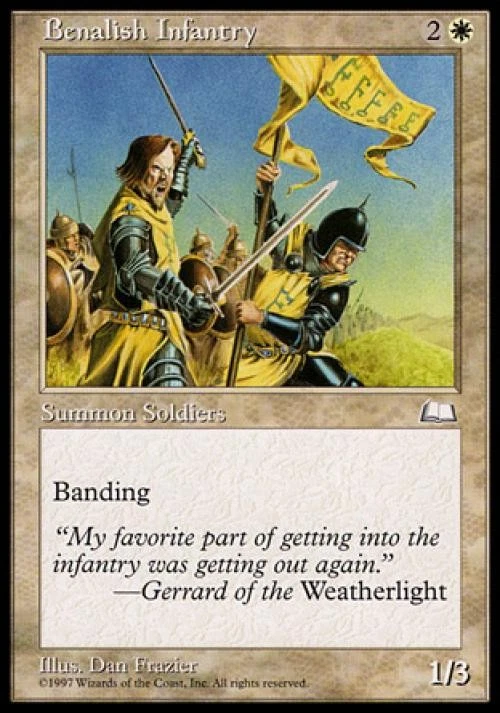 Benalish Infantry - Medium Play MTG Weatherlight - Image 1 of 1