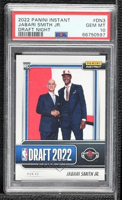 2022-23 Panini Instant Draft Night /2235 Jabari Smith Jr PSA 10 GEM MT Rookie RC - Image 1 of 2