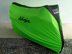 TYGA Indoor Bike Cover / Staubschutz Lime Green Kawasaki Ninja ZX6 ZX10 ZX4 ZX250 - Bild 1 von 8