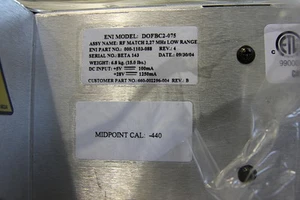 ENI MKS Dual Match 2.27MHz 660-002296-004 / 000-1103-088 (DOFBC2-075) - Picture 1 of 4