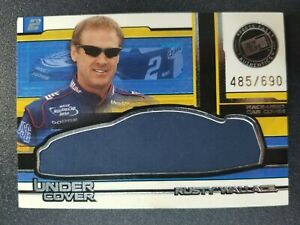 Rusty Wallace 2004 PRESS PASS "UNDER COVER" RACE-USED CAR COVER #D 485/690