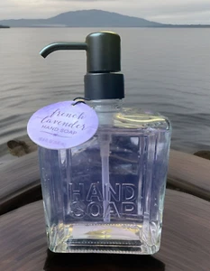 Luxury Hand Soap Refillable Glass Bottle with Pump 16.9 oz Frensh Lavender - Picture 1 of 4