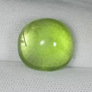 10.30 ct BEST GRADE YELLOWISH GREEN NATURAL PERIDOT Cabochon See Vdo 5539 JB - Picture 1 of 2