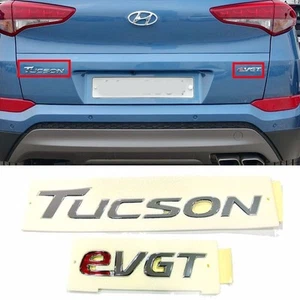 Rear Trunk TUCSON EVGT Logo Emblem 2P For 2016-2018 Hyundai Tucson TL 86330D3000 - Picture 1 of 1
