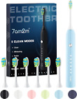 7AM2M Sonic Electric Toothbrush for Adults and Kids, with 6 Brush Heads, 5 Modes