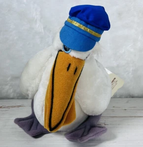 Wallace Berrie Pelican Bird Stuffed Animal Barnacle Bill 1982 Vintage Plush 9” - Picture 1 of 14