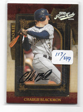Charlie Blackmon 2008 Playoff Prime Cuts Certified Autograph Auto Rookie Card