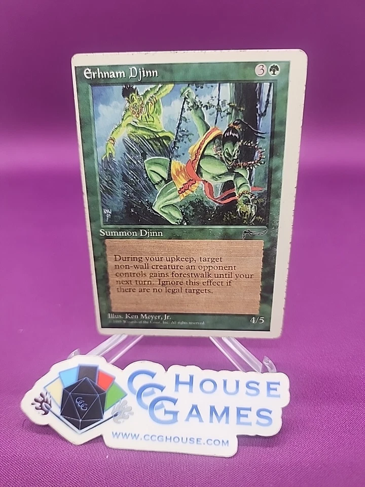 Erhnam Djinn Chronicles Arabian Nights Miscut Front Misprint MTG *CCGHouse* - Image 1 of 4