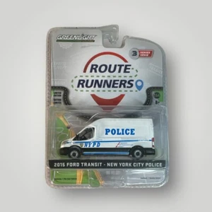 Greenlight 2015 Ford Transit NYPD Route Runners 1:64 New Other - Picture 1 of 8