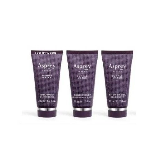 ASPREY LONDON PURPLE WATER TRAVEL 3 PIECE SET - Image 1 of 1