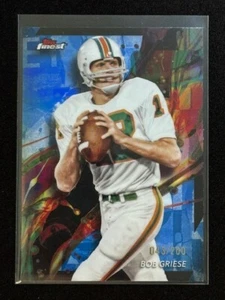 2024 Topps Finest - Blue Refractor /200 #44 Bob Griese MIAMI - Picture 1 of 4
