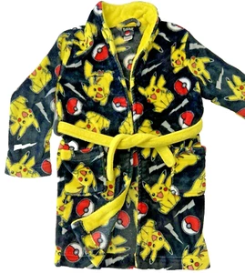 Vintage Pikachu Pokémon Black Yellow Red Robe w/ Yellow Belt Youth Size 10 - Picture 1 of 7