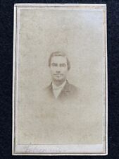 Antique Cincinnati Ohio OH Man Fancy Back Stamp Civil War CDV Photo Card