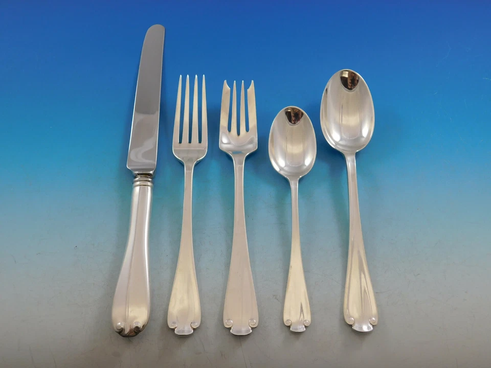 Flemish by Tiffany and Co Sterling Silver Flatware Set for 8 Service 40 Pieces - Image 1 of 4