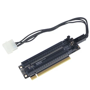 PCIE 4.0 X8X8/X16 Expansion Card PCI-Express Gen4 Gen3 1-to-2 Clock Splitter IC - Picture 1 of 18