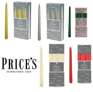 10 PCS 10" TALL LONG PRICES CHURCH DINNER CANDLE TAPERED VENETIAN HOUSEHOLD XMAS - Picture 1 of 12