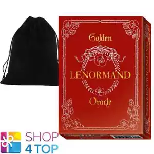 Goldene Lenormand Orakelkarten Deck Mit Goldfolie Lo Scarabeo Und Samtbeutel Neu - Bild 1 von 6