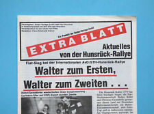 EXTRA BLATT Rallye Zeitung - Hunsrück Rallye 1979 - Aktuelles Bericht Ergebnisse