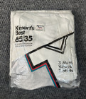 NOS Vtg 70s 80s Kmart Best White V-neck Shirts 3 Pack 65/35 NOS Size L 42-44 Men