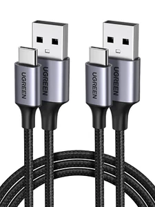 UGREEN 2Pack Cavo USB C a a Ricarica Rapida 3A in Nylon QC 3.0, Cable Type C Com - Zdjęcie 1 z 12