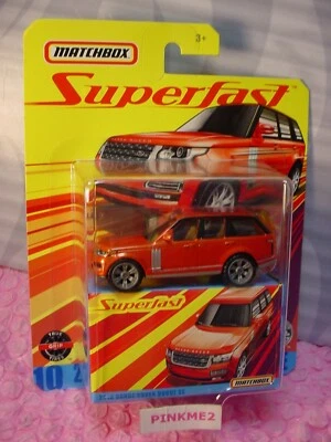 2020 Matchbox Superfast 2018 RANGE ROVER VOGUE SE #10 ☆Orange☆ true grip tires - Image 1 of 2