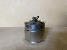 ARTE ITALICA PEWTER TRINKET BOX WITH ACORN LID 2 1/2 inches tall