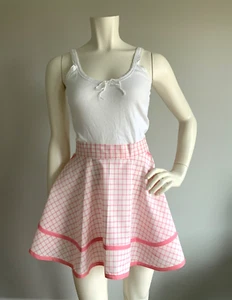 NUEVO Medio DELANTAL de Algodón Pulido Vintage Flores Blancas en Bolsillos de Lima Negra - Imagen 1 de 10