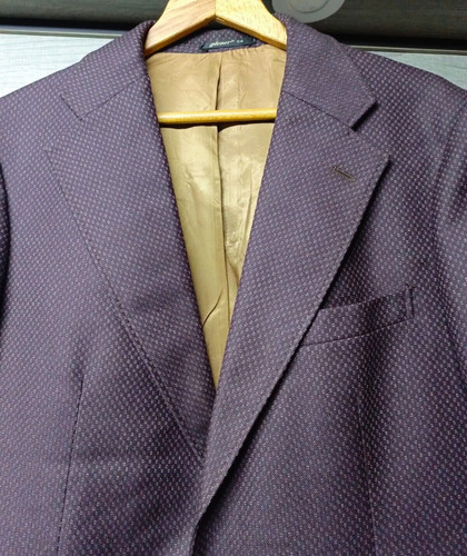 SAINT LAURENT (YSL) blazer discoteca rockabilly vintage anni 70 su misura tutto pettinato 38R 42R